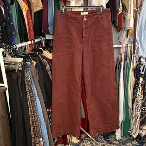 Wide-Leg High-Rise Jeans